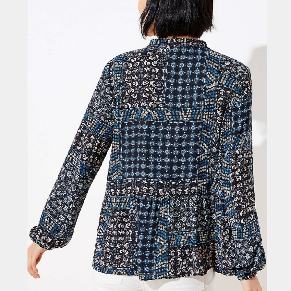 Ann Taylor Loft Petite Patchwork Blouse - image 4